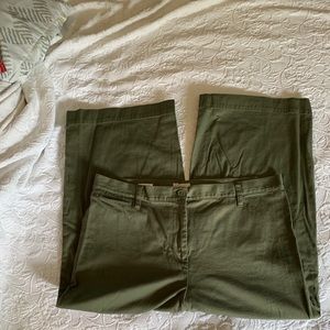 LOFT Wide Leg Crop Pants